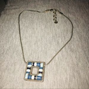BRIGHTON SILVER BLUE SUMMER NECKLACE